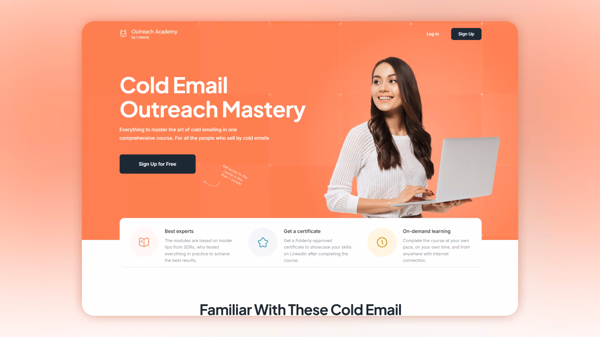 Проєкт Outreach Academy by Folderly